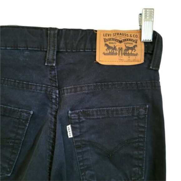 Levi 511 Boys 10 Regular 25 x 25 adjustable waist  Black Denim Slim Fit Jeans - Picture 8 of 9